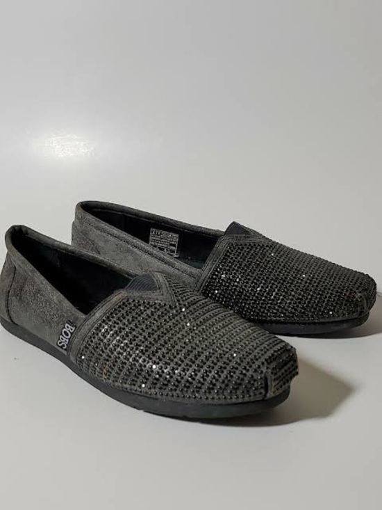 BOBS from Skechers Shoes - BOBS from Skechers Women's Black Rhinestone Slip-On Loafers